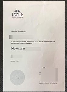 LASALLE diploma