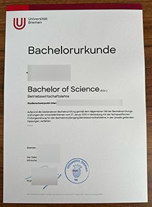 Universität Bremen Urkunde-不来梅大学学位证