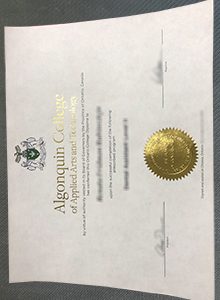 Algonquin College diploma