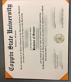 Coppin diploma certificate