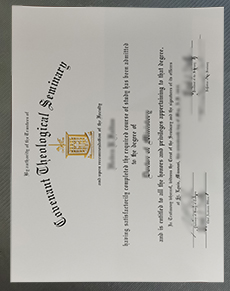 Covenant Theological Seminary diploma certificate