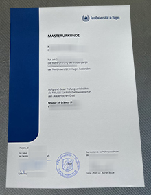 FernUniversität in Hagen Urkunde