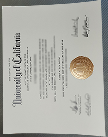UCSD diploma certificate