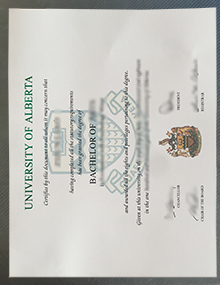 University of Alberta degree certificate