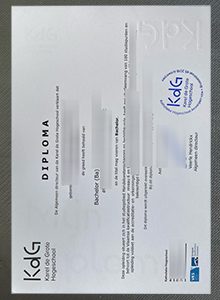 Karel de Grote Hogeschool diploma certificate