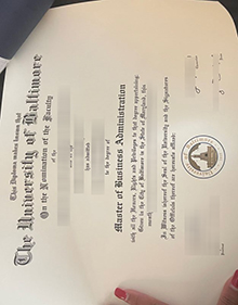University of Baltimore diploma certificate