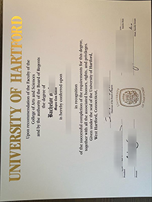 University of Hartford diploma certificate