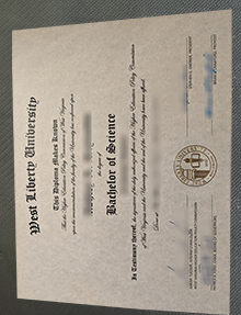 West Liberty University diploma certificate