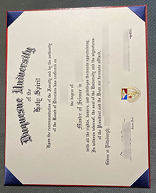 Duquesne University diploma