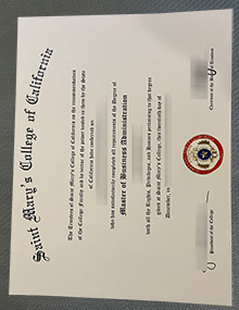 Saint Mary's College of California diploma