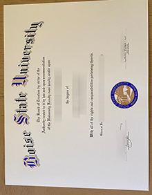 Boise State University diploma