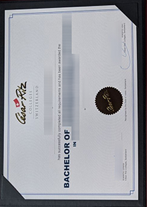 Cesar Ritz Colleges diploma