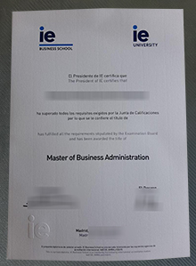 IE Business School diploma