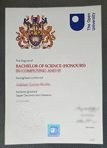 Open University degree certificate