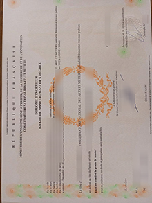 CNAM diploma certificate