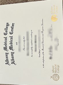 Albany Medical College certificate