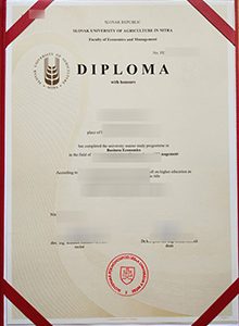 Slovak University of Agriculture diplom