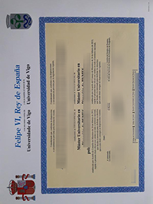 Universidade de Vigo diploma sampla