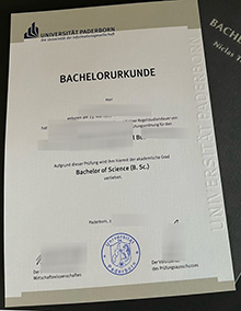 Universität Paderborn Urkunde