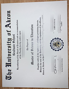 University of Akron MSc in Education degree