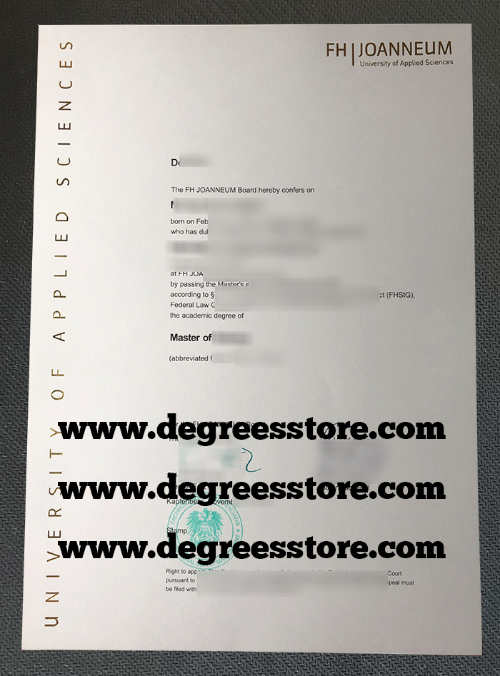 FH Joanneum degree