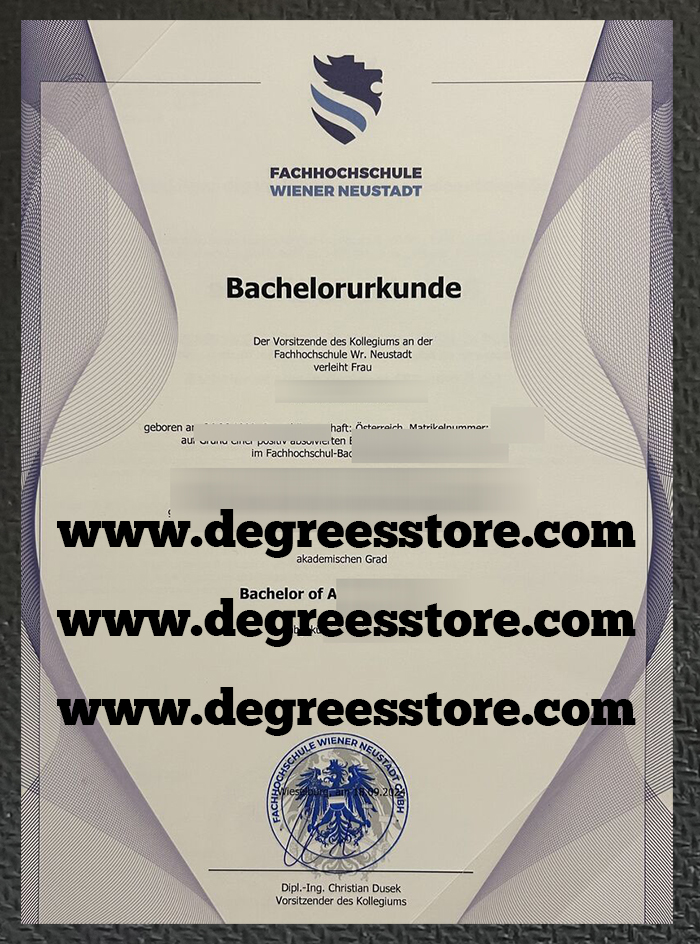 Fachhochschule Wiener Neustadt degree