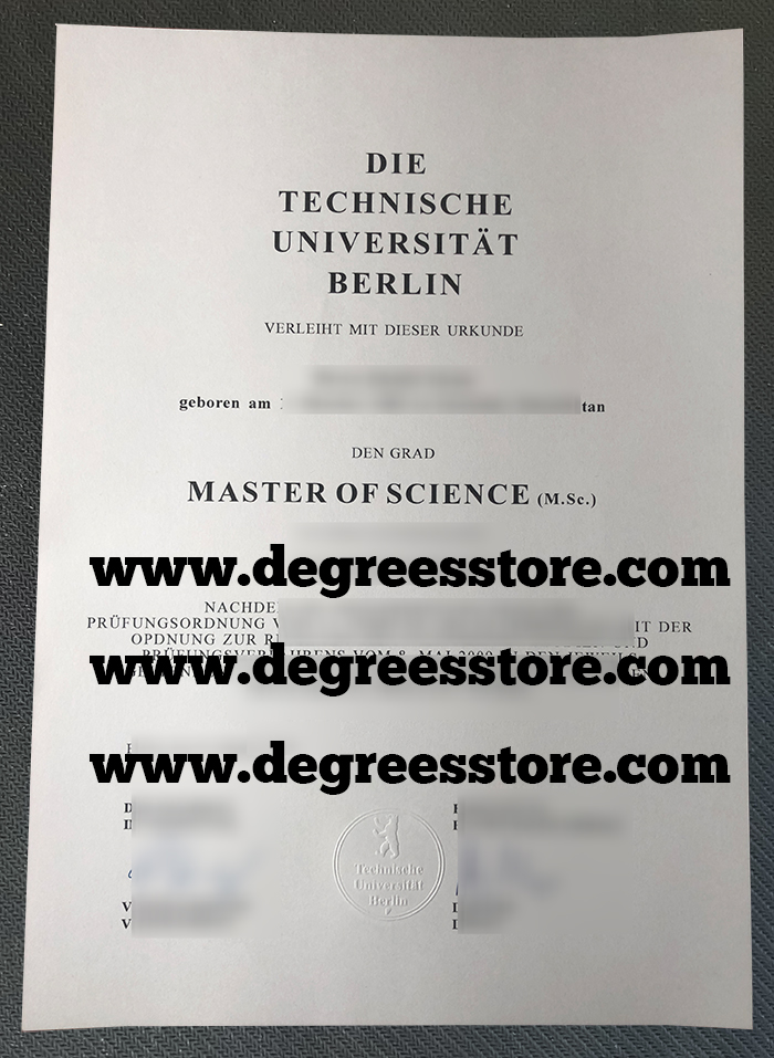 Technische Universität Berlin diploma