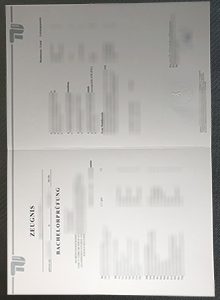 Technische Universität Berlin transcript sample
