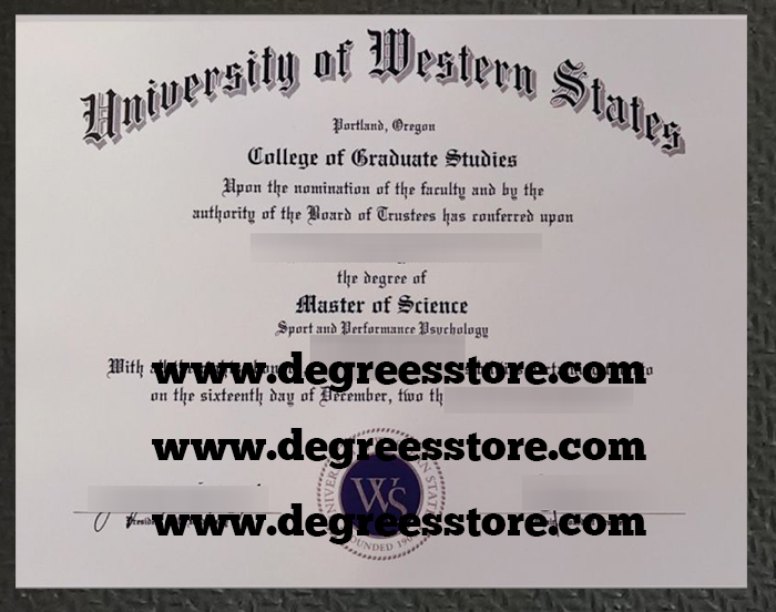 University of Western States degree