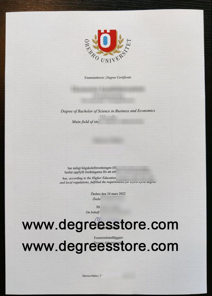 Örebro University degree