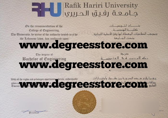 Rafik Hariri University Hospital degree