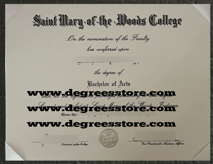 Saint Mary-of-the-Woods College diploma