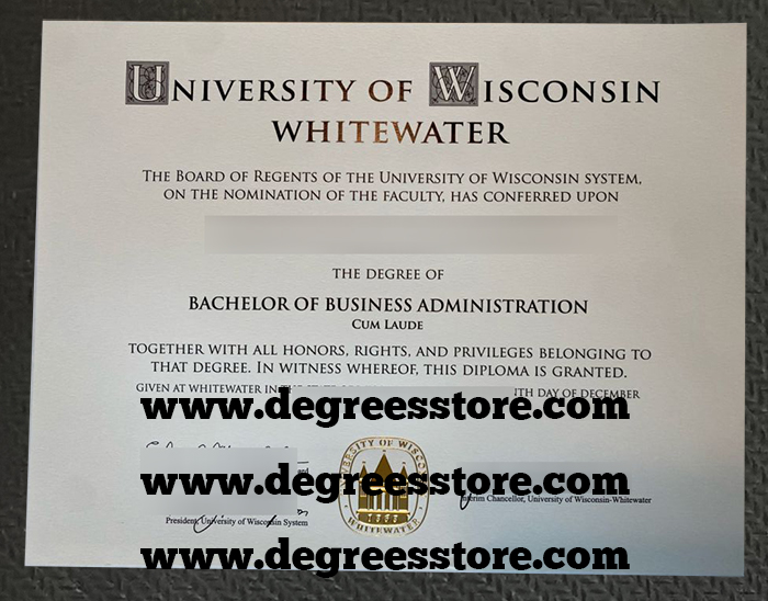 UWW diploma, Make a UW–Whitewater degree