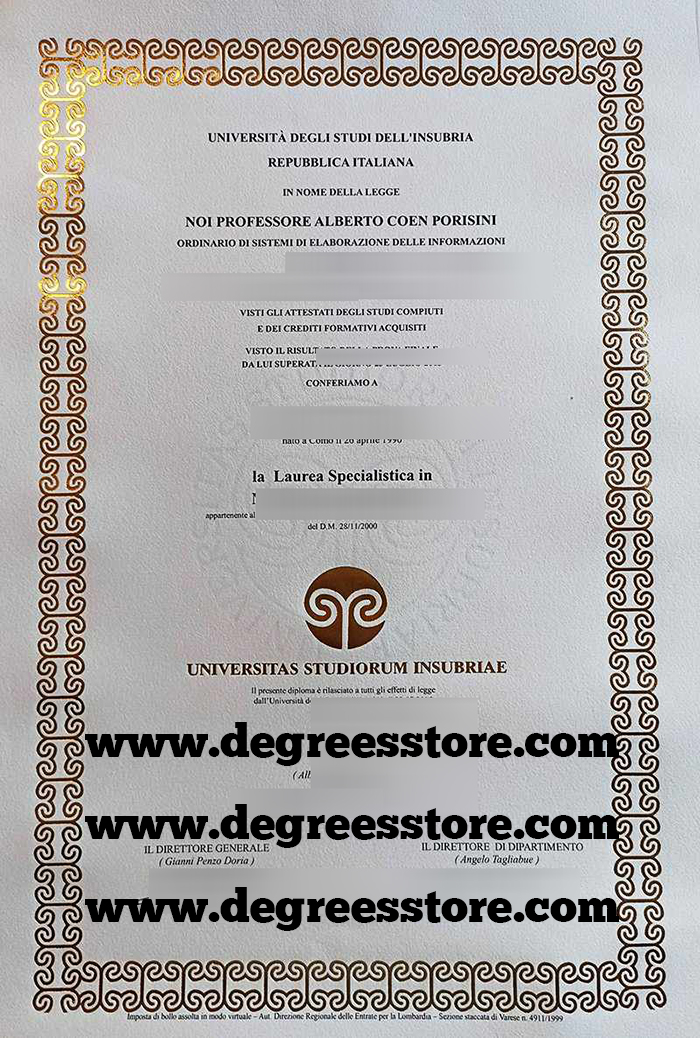 Università degli Studi dell'Insubria Laurea