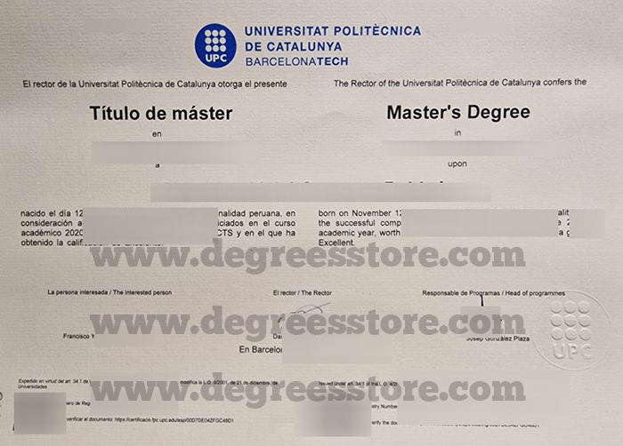 Universitat Politècnica De Catalunya Diploma