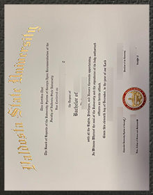 Valdosta State University degree certificate