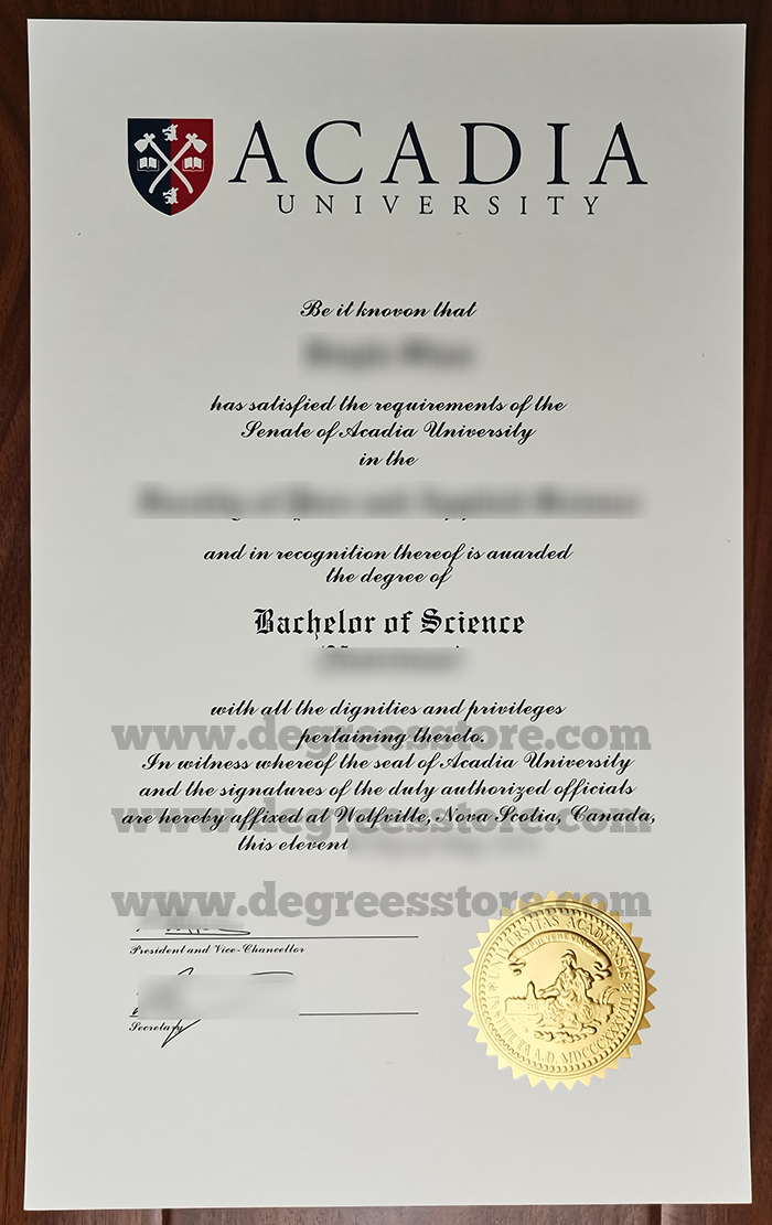 Acadia University degree certificate, 购买阿卡迪亚大学文凭证书