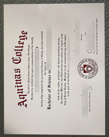 Aquinas College (Michigan) diploma sample