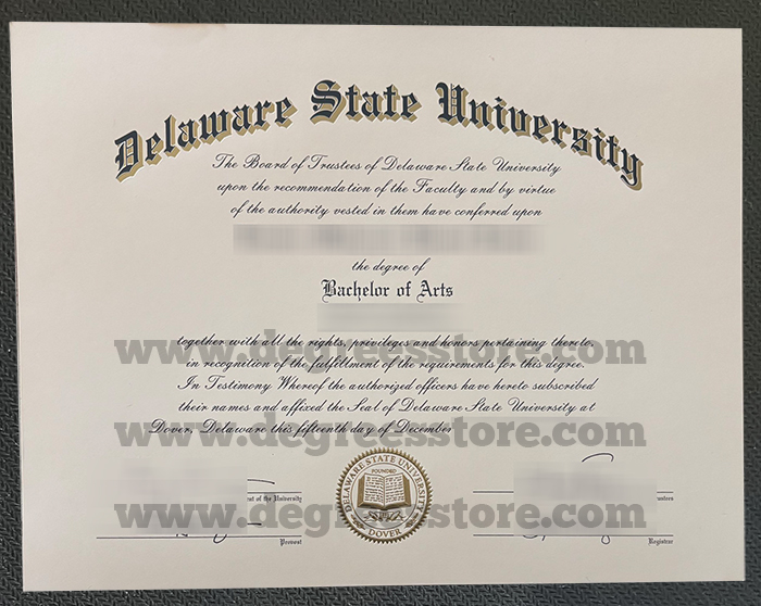 Delaware State University fake diploma, 订购特拉华州立大学文凭证书