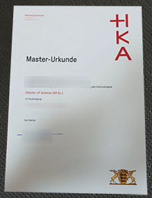 Hochschule Karlsruhe Urkunde