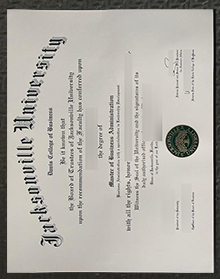 Jacksonville University diploma sample