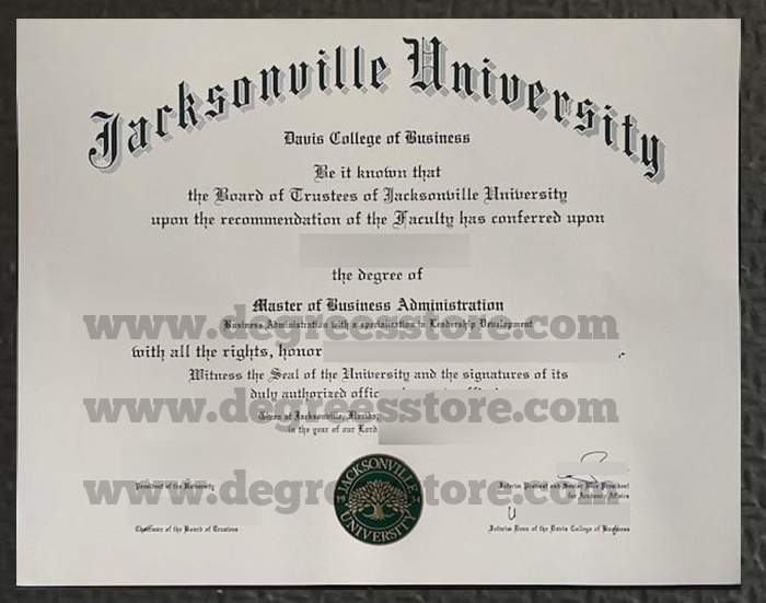 Jacksonville University diploma