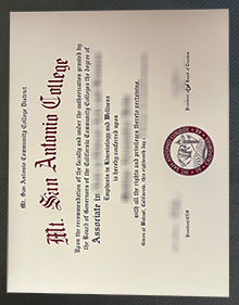 Mt. San Antonio College degree, 圣安东尼奥山学院学位证书