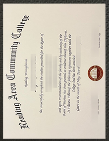 RACC diploma, Reading Area Community College degree