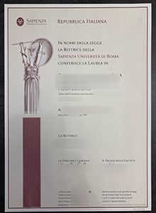 Sapienza Università di Roma Laurea sample