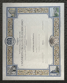 Università degli studi di Bergamo Laurea sample