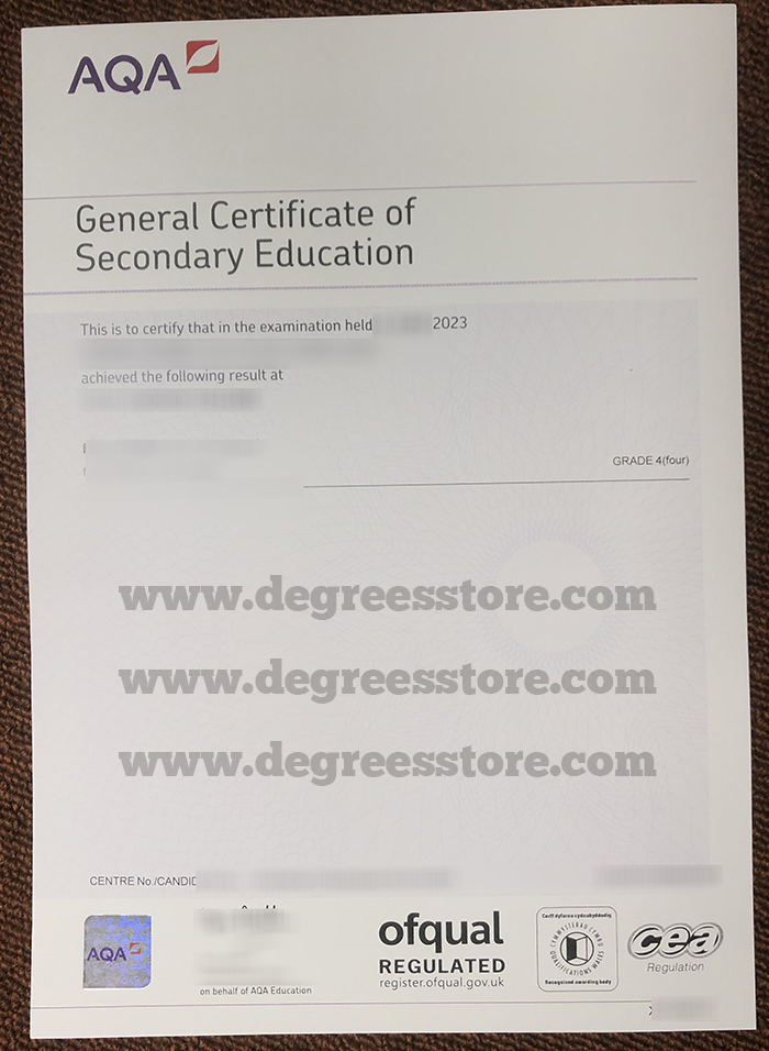 2023 AQA GCSE Certificate