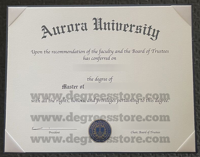 Aurora University diploma