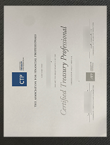 Certified Treasury Professional certificate