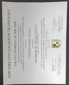 City Tech diploma, 订购纽约城市技术学院文凭证书